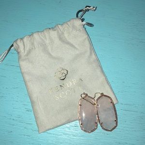 Rose gold Kendra Scott earrings